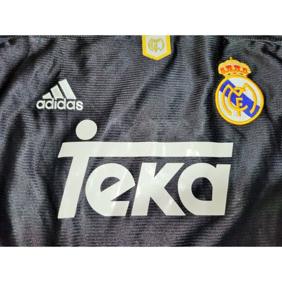 Redondo Real Madrid Black Away UEFA FINAL 1999 2000 Soccer Jersey XL SKU# 627113 - Picture 3 of 10